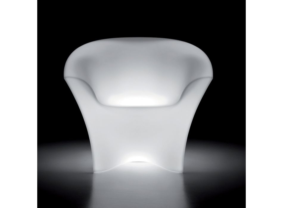 Beleuchteter Outdoor-Sessel aus Polyethylen mit LED-Licht, hergestellt in Italien – Conda Viadurini