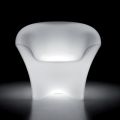 Leuchtender Outdoor-Sessel aus Polyethylen mit LED-Licht Made in Italy - Conda