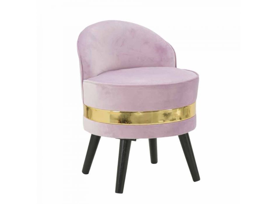 Farbiger Mini-Sessel in modernem Design aus Holz und Stoff - Koah Viadurini