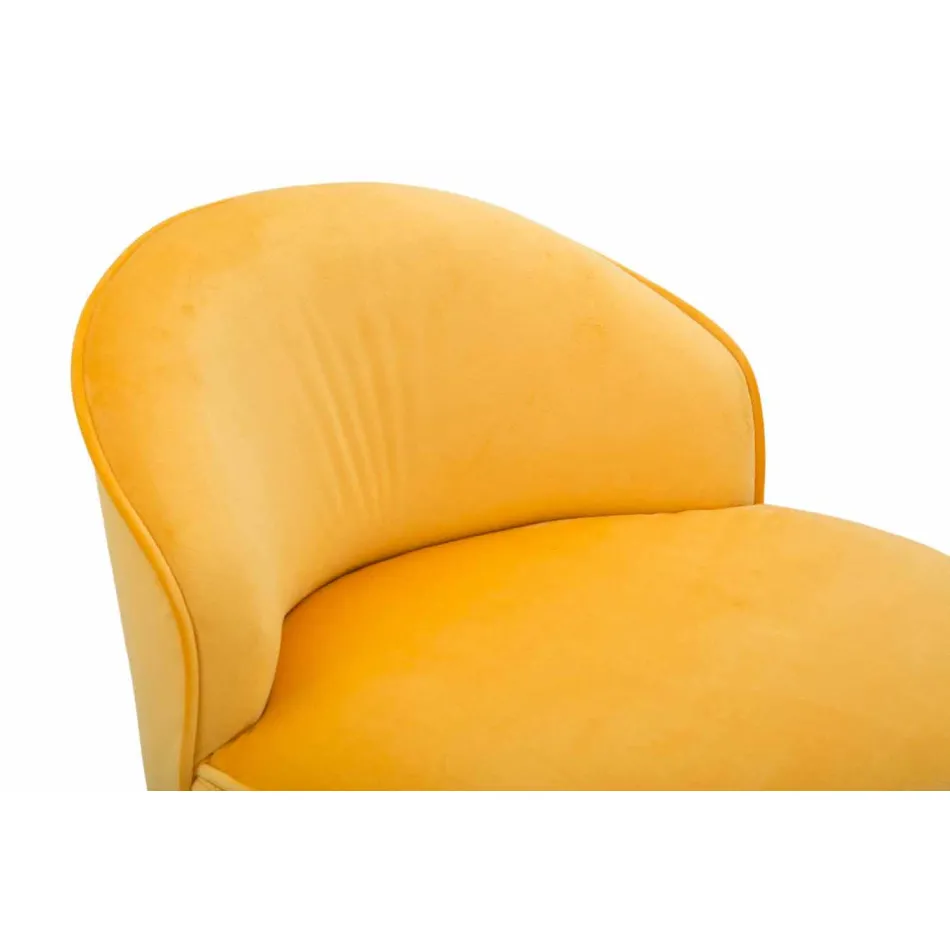 Farbiger Mini-Sessel in modernem Design aus Holz und Stoff - Koah Viadurini