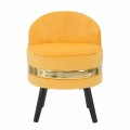 Farbiger Mini-Sessel in modernem Design aus Holz und Stoff - Koah