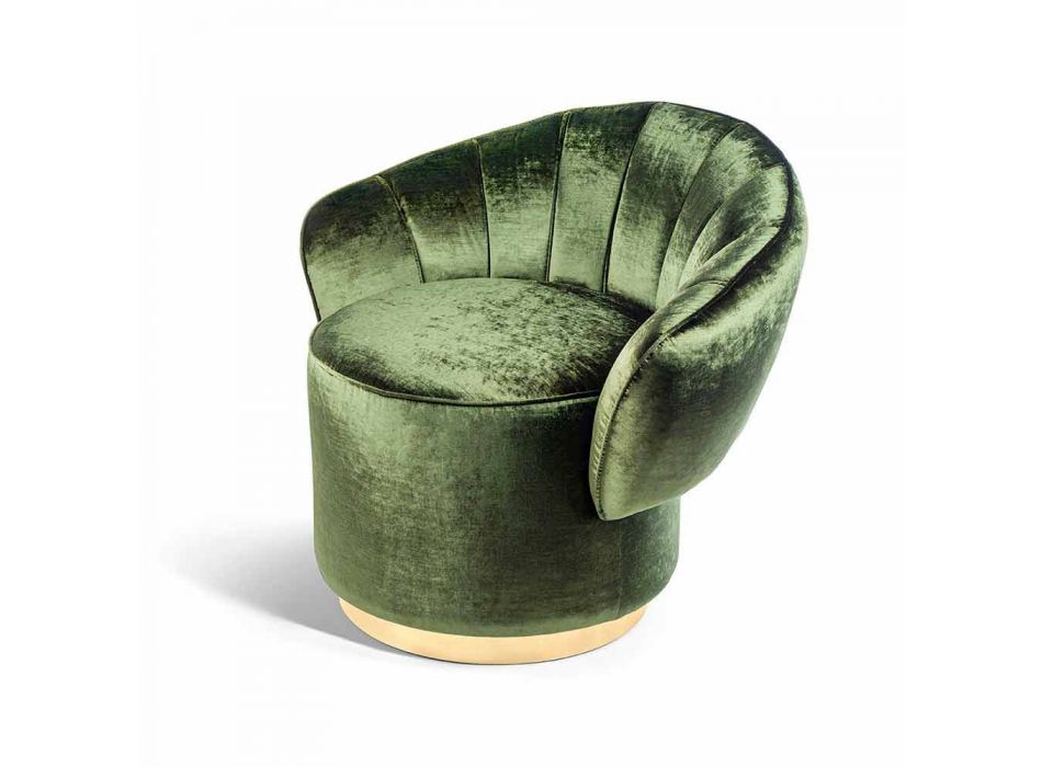 Sessel in modernem Design mit Belle-Stoff bezogen Viadurini