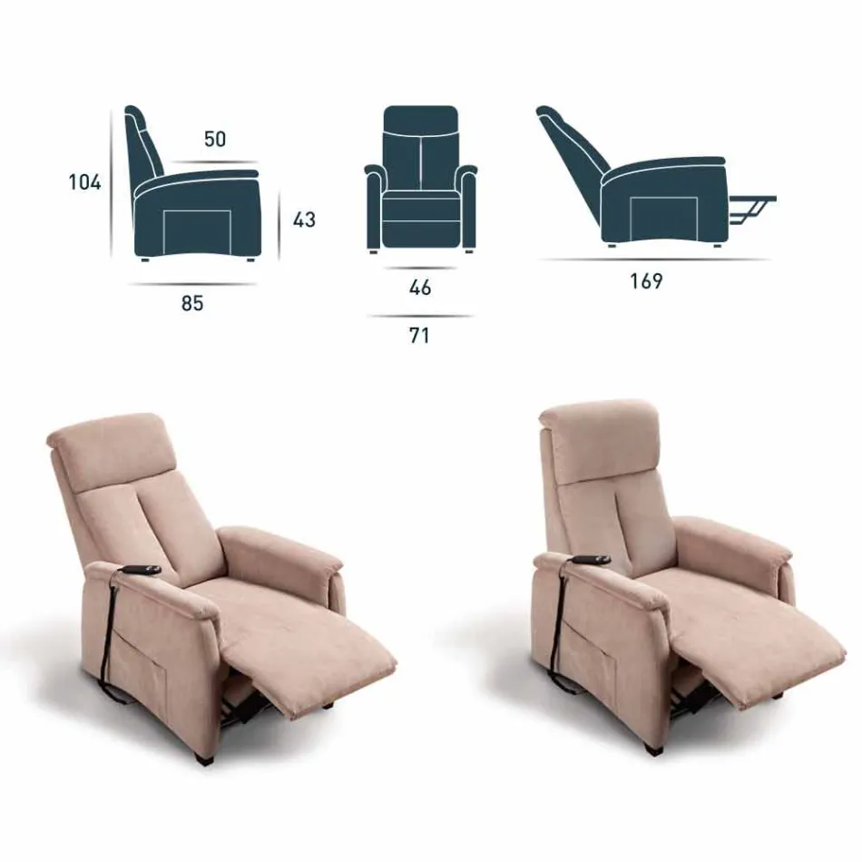 motorisierte Sessel alzapersona Via Venezia 1 Motor Viadurini