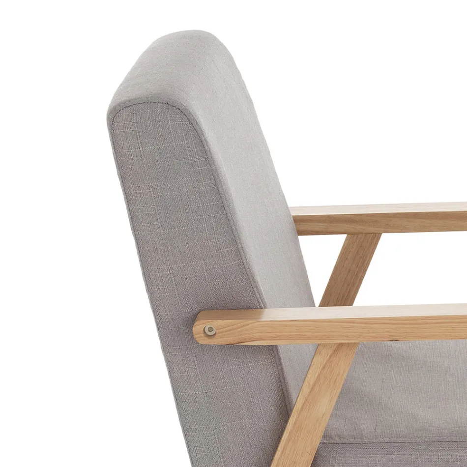 Sessel aus massivem Kiefernholz – Xenon Viadurini