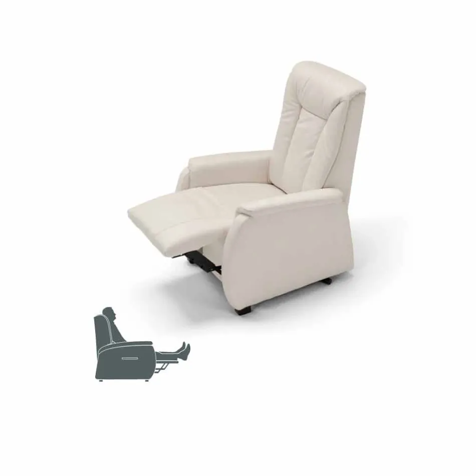 Relax Stuhl alzapersona 2 Design Motoren Rosa, made in Italy Viadurini