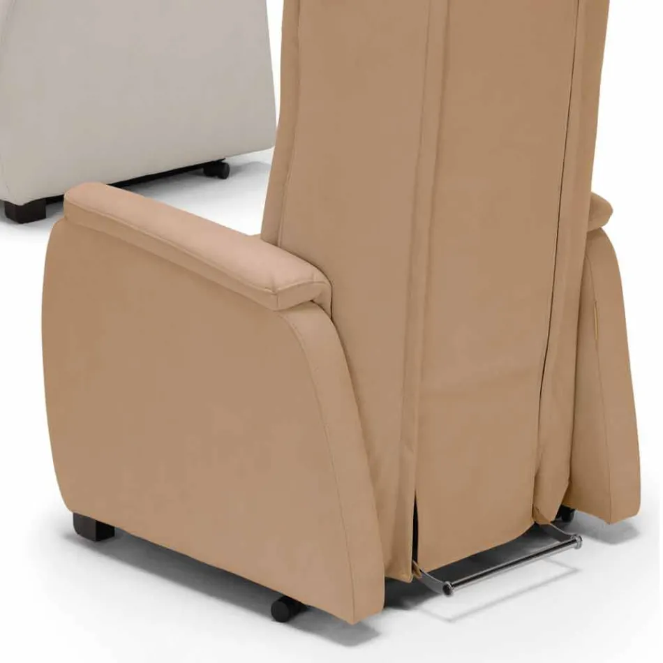 Relax Stuhl alzapersona 2 Design Motoren Rosa, made in Italy Viadurini