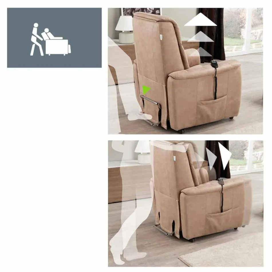 Relax Stuhl alzapersona 2 Motoren Via Verona Viadurini