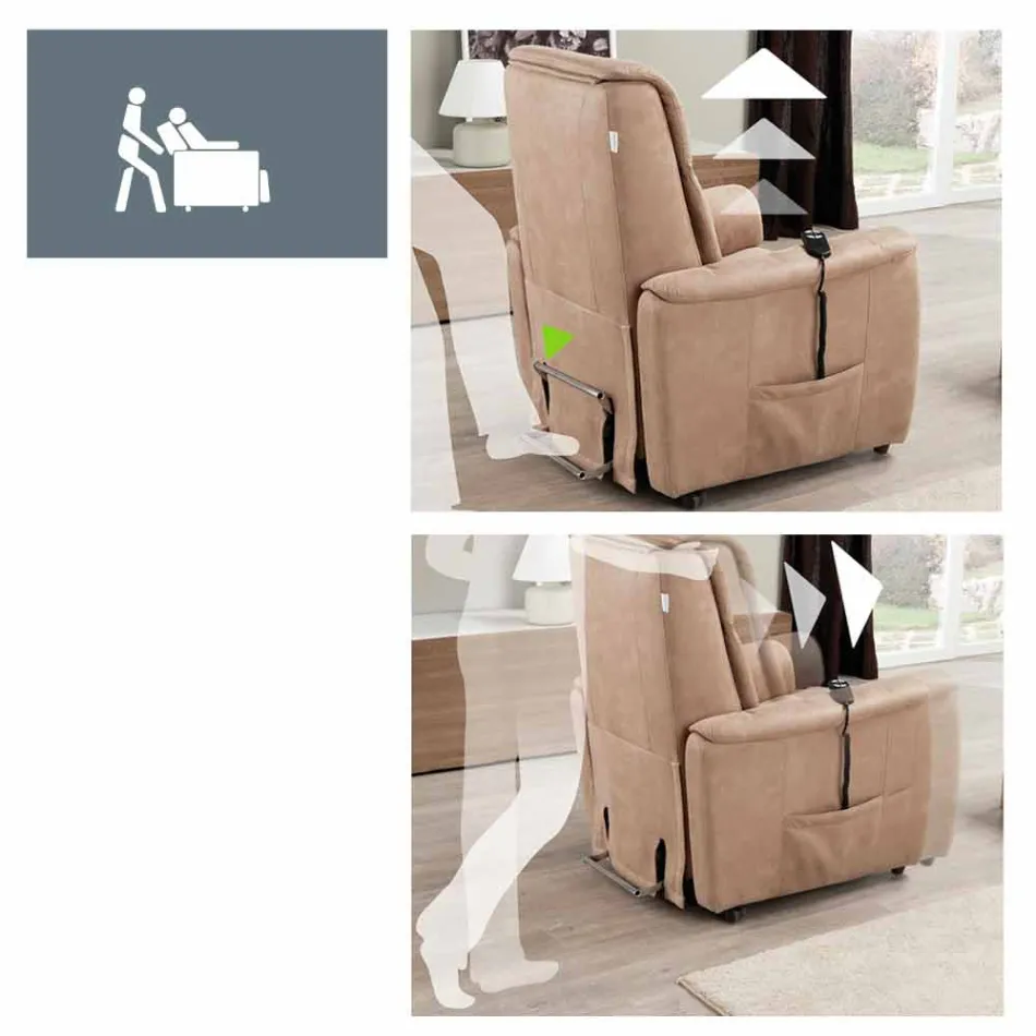 Relaxsessel Design alzapersona Via Firenze 2 Motoren Viadurini