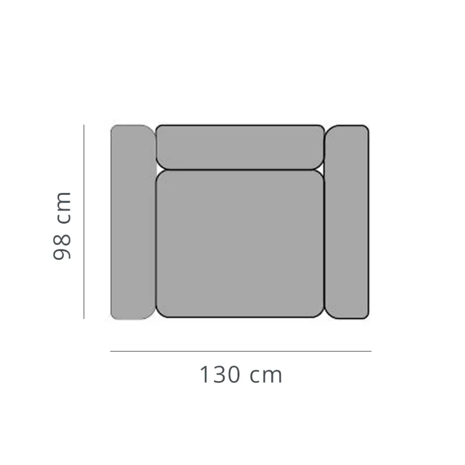 Entspannender Gartensessel aus Aluminium und Stoff, Design in 3 Ausführungen – Filomena Viadurini