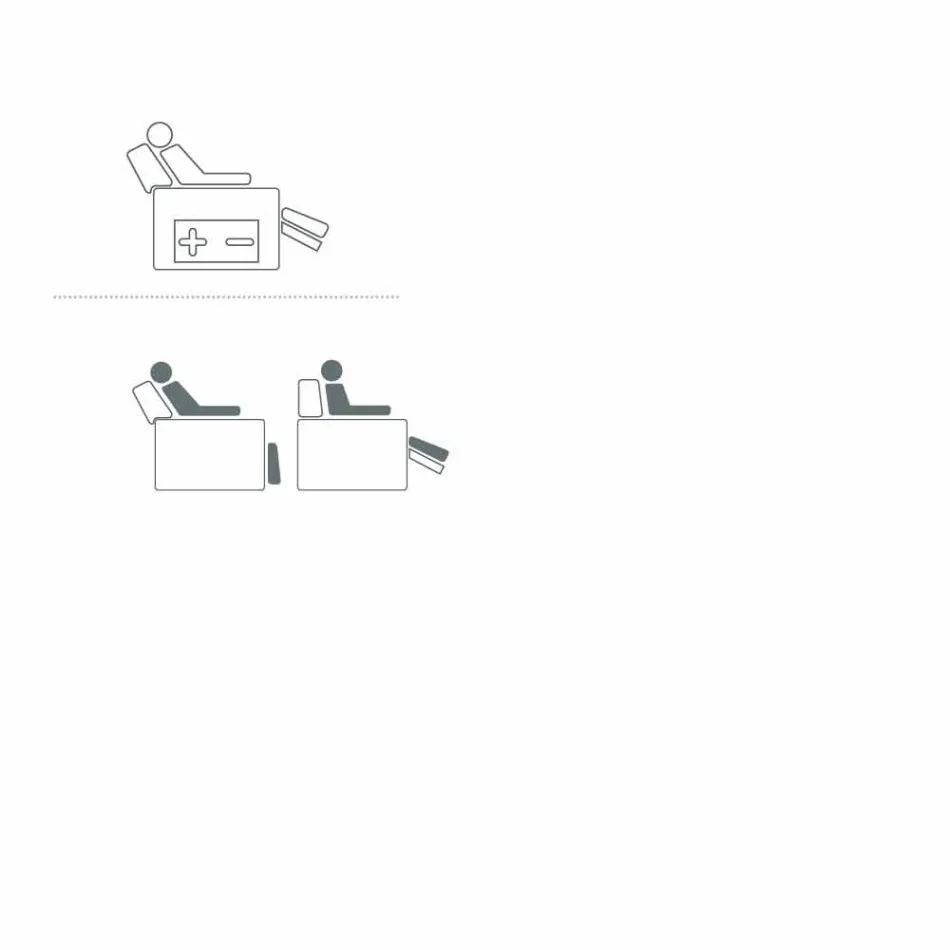 Motorisierte Schwenk Sessel Entspannung im Stoff / Leder / Kunstleder Gemma Viadurini