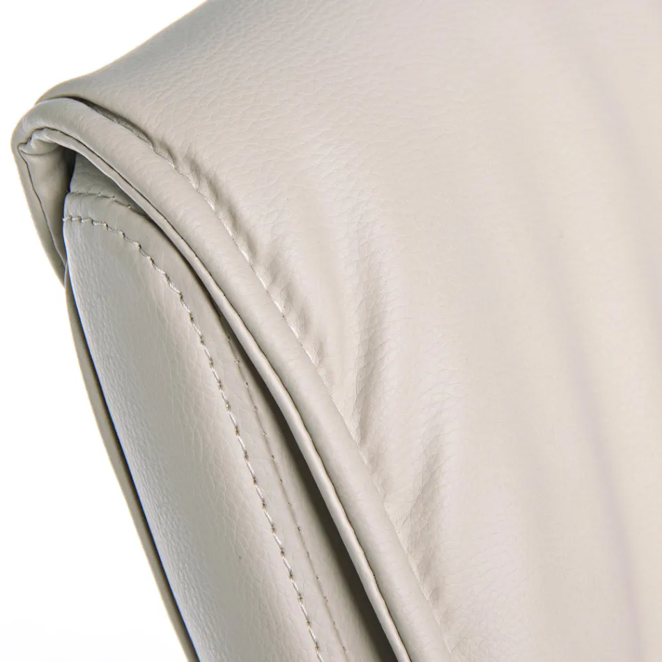 Sled Bürostuhl Stahl und Kunstleder mit Armlehnen 2 Stück - Monaldo Viadurini