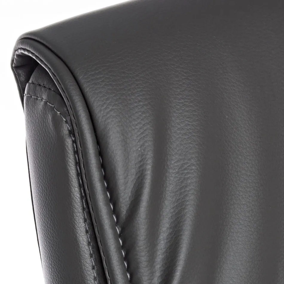 Sled Bürostuhl Stahl und Kunstleder mit Armlehnen 2 Stück - Monaldo Viadurini