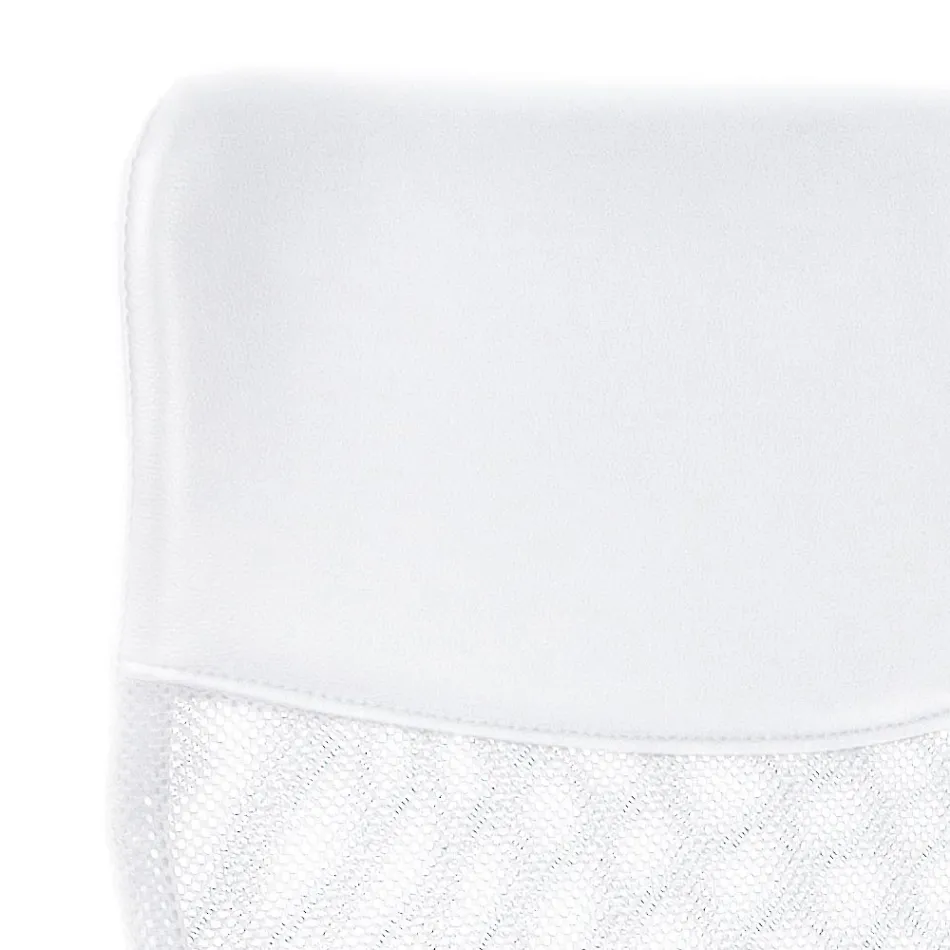 Bürostuhl Armlehnen und Kopfstütze aus Stahl und Netzgewebe - Cerreto Viadurini