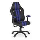 Drehbarer verstellbarer Bürosessel aus Kunstleder und Nylon 2 Farben - Saronno Viadurini