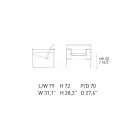 Bürosessel aus Leder mit Gestell aus verchromtem Stahl Made in Italy - Cefeo Viadurini