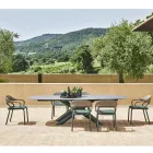 Outdoor-Sessel mit Sitzkissen Made in Italy - Noss by Varaschin Viadurini