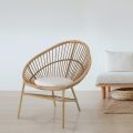 Outdoor- und Indoor-Sessel aus Rattan und Baumwollkissen – Ecrire