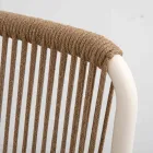 Outdoor-Sessel aus beigem Aluminium und Terra-Seil - Luxe Viadurini