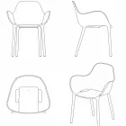 Sabinas Outdoor-Sessel Vondom, Polypropylen und Glasfaser Viadurini