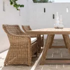 Gartensessel aus Kunstfasergeflecht Made in Italy - Tillie Viadurini