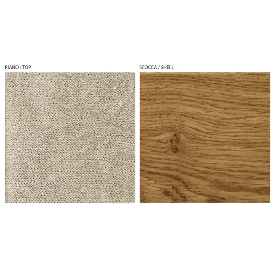 Wohnzimmersessel aus Stoff und Massivholz, hergestellt in Italien – Jordi Viadurini