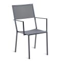 Stapelbarer Outdoor-Sessel mit Eisenstruktur Made in Italy - Woody
