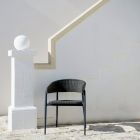 Sessel aus Aluminium und gewebter WaProLace-Faser, hergestellt in Italien – Marissa Viadurini