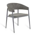 Sessel aus Aluminium und gewebter WaProLace-Faser, hergestellt in Italien – Marissa