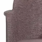 Drehbarer Bürosessel mit Rollen und Armlehnen Made in Italy - Felix Viadurini