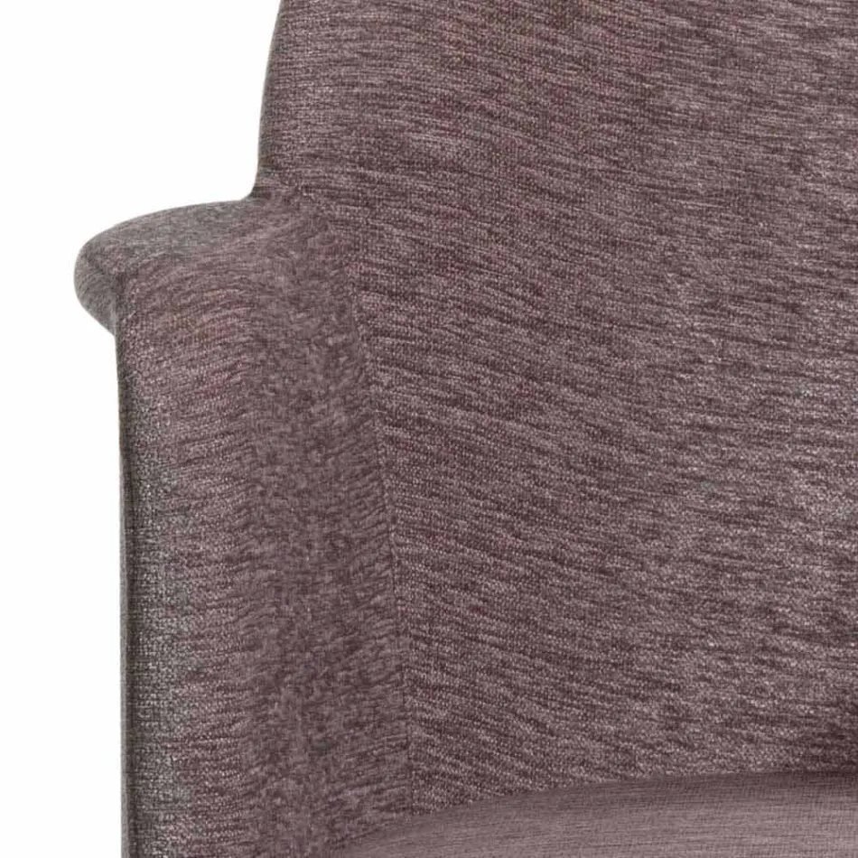 Drehbarer Bürosessel mit Rollen und Armlehnen Made in Italy - Felix Viadurini