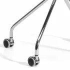 Drehbarer Bürosessel mit Rollen und Armlehnen Made in Italy - Felix Viadurini