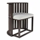 Outdoor Dining Armchair in Aluminium und Luxus Design Seile - Julie Viadurini