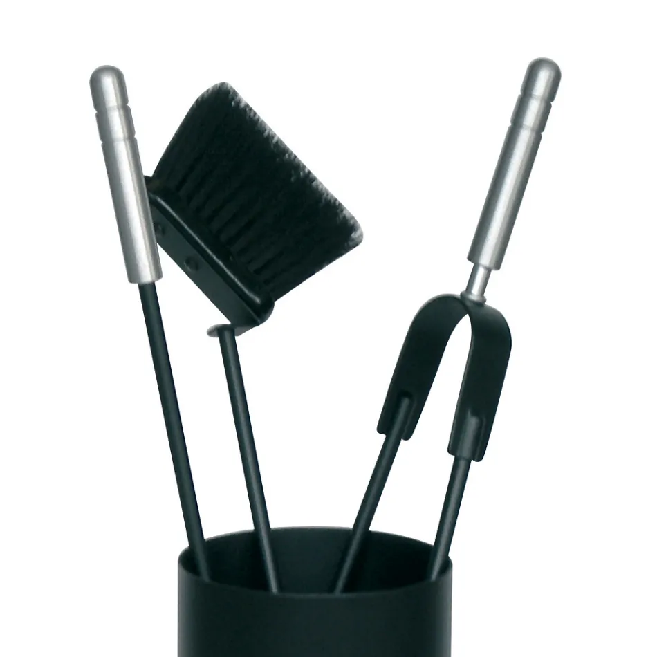 Werkzeughalter mit 3 Made in Italy Kaminpflegewerkzeugen – Cuscus Viadurini