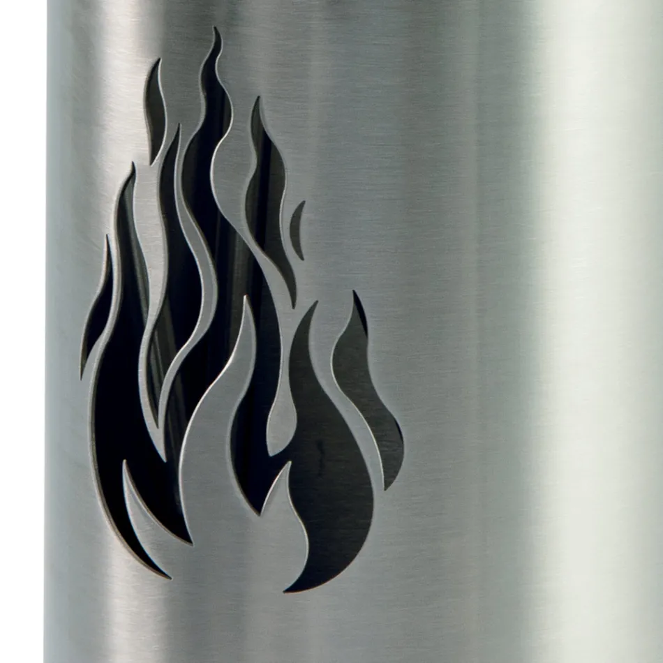 Werkzeughalter mit 4 Zubehörteilen aus Edelstahl und Flamme, hergestellt in Italien – Vita Viadurini