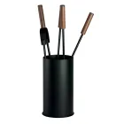 Werkzeughalter mit 4 Kaminpflegewerkzeugen, hergestellt in Italien – Fakir Viadurini