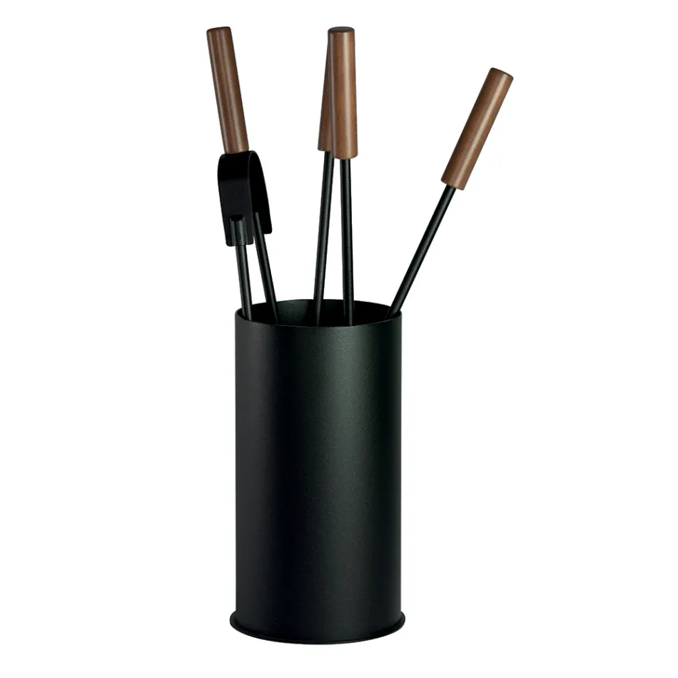 Werkzeughalter mit 4 Kaminpflegewerkzeugen, hergestellt in Italien – Fakir Viadurini