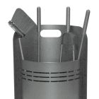 Fester Werkzeughalter mit 4 Werkzeugen für den Kamin, hergestellt in Italien – Bonsai Viadurini
