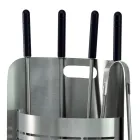 Fester Werkzeughalter mit 4 Werkzeugen für den Kamin, hergestellt in Italien – Bonsai Viadurini