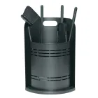 Fester Werkzeughalter mit 4 Werkzeugen für den Kamin, hergestellt in Italien – Bonsai Viadurini