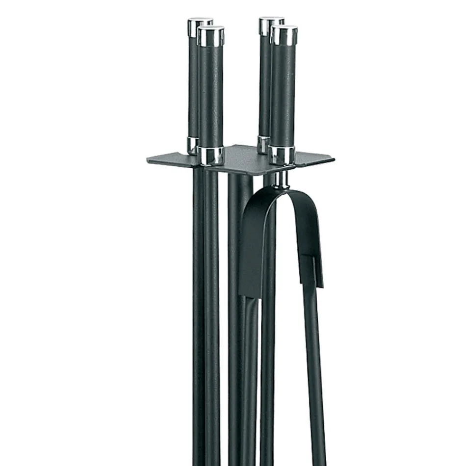 Minimalistischer Werkzeughalter mit 4 Zubehörteilen, hergestellt in Italien – Leopard Viadurini