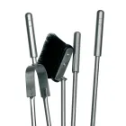 Kaminbesteckhalter mit 4 Werkzeugen im Lieferumfang enthalten, hergestellt in Italien – Merlo Viadurini