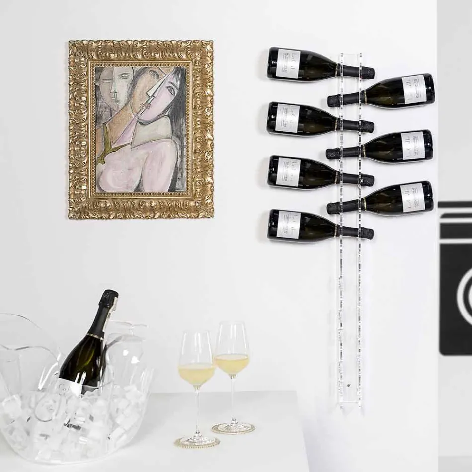 Baby Big transparent Wandflaschen Halter L6xH100xP11cm Viadurini