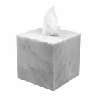 Moderner Taschentuchhalter aus weißem Carrara-Marmor Made in Italy - Rafa Viadurini