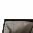 Wäschekorb aus Leder mit einem rechteckigen Design-Basis Peter Viadurini