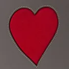 Moderner Lederwäschekorb Made in Italy Adele, Herzeinsatz Viadurini