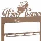 Handgefertigter Flaschenhalter aus kostbarem Eisen Made in Italy - Maste Viadurini