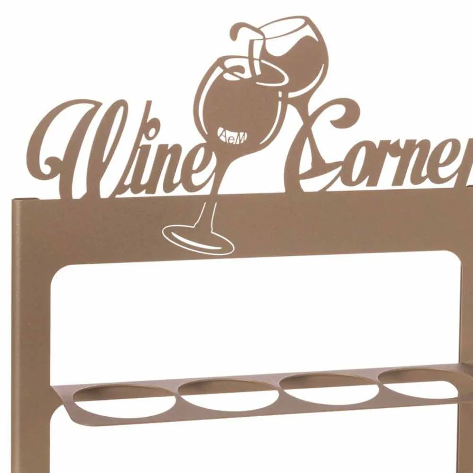 Handgefertigter Flaschenhalter aus kostbarem Eisen Made in Italy - Maste Viadurini