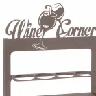 Handgefertigter Flaschenhalter aus kostbarem Eisen Made in Italy - Maste Viadurini