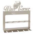 Handgefertigter Flaschenhalter aus kostbarem Eisen Made in Italy - Maste Viadurini