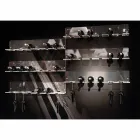 Wandflaschenhalter für 6 Flaschen aus Plexiglas Made in Italy - Canberra Viadurini